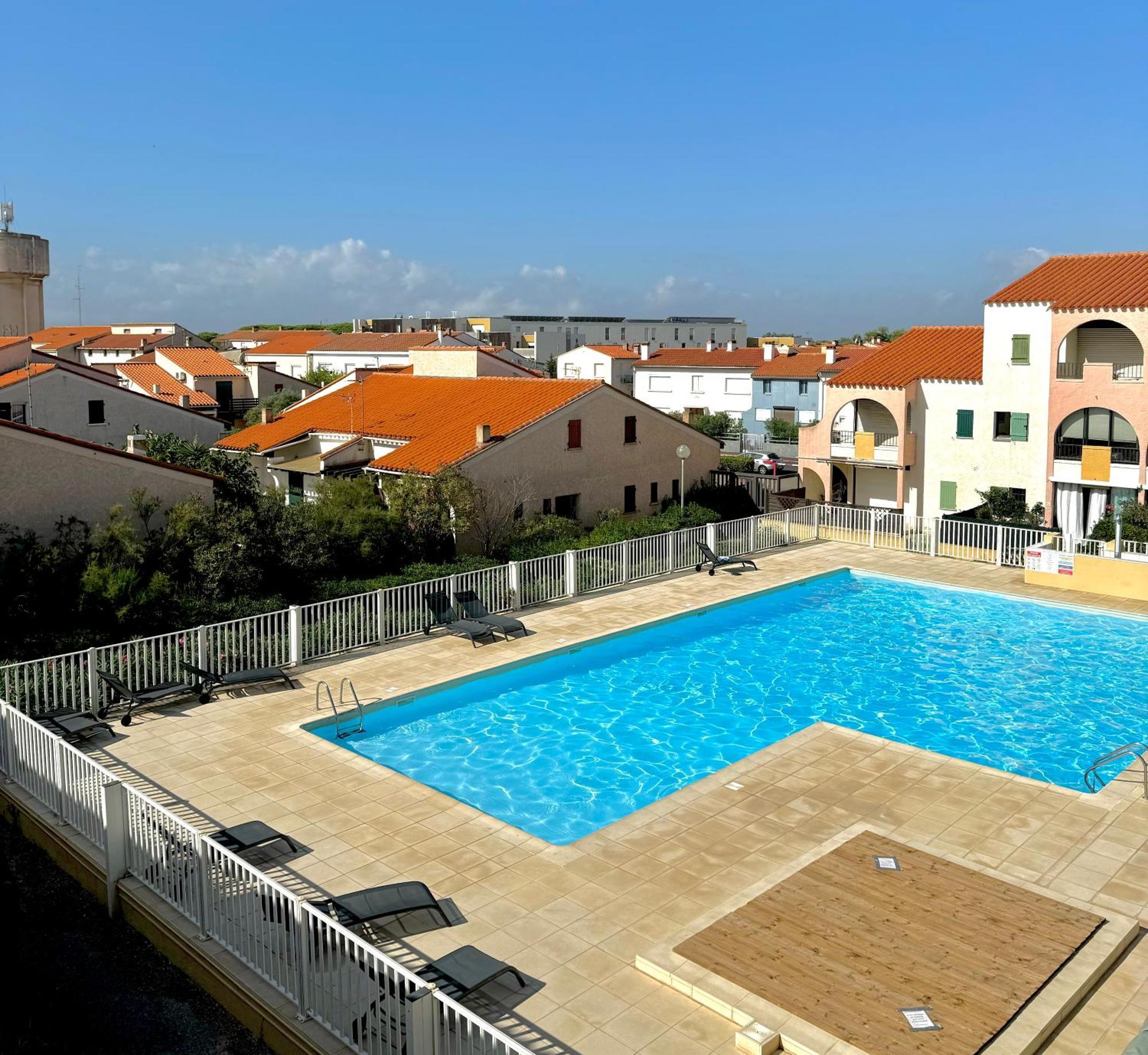 Appartement 4 Personnes Piscine 300 Plage 4Pb287 Le Barcarès Buitenkant foto